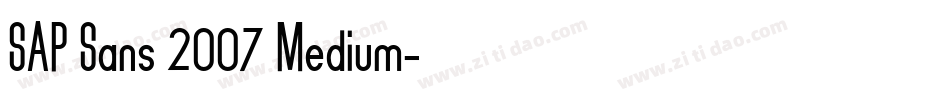 SAP Sans 2007 Medium字体转换
